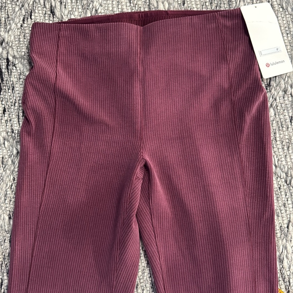NWT Ribbed Softstreme Flared Pant (Regular) - Garnet - Picture 8 of 11